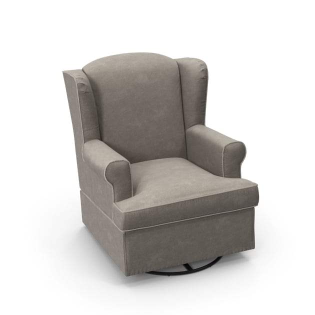 ساعت دیواری و رومیزی | آینه های دکوراتیو | لوستر و آباژور | و آکسسوریهای لوکس خانگی Grey Swivel Chair - Image 3