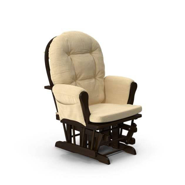 ساعت دیواری و رومیزی | آینه های دکوراتیو | لوستر و آباژور | و آکسسوریهای لوکس خانگی Padded Rocking Chair - Image 3